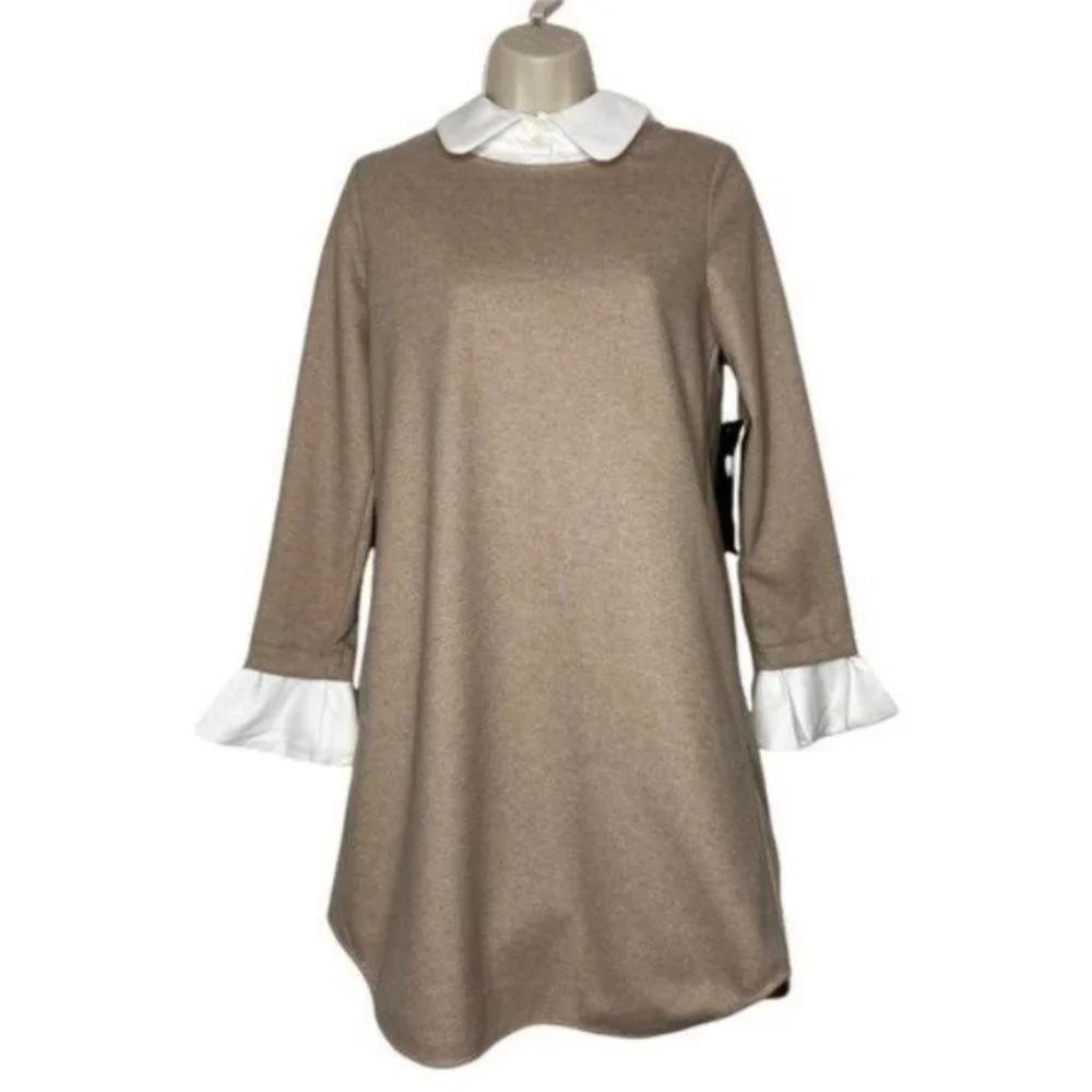 Tuckernuck | NEW Sandwhisp Dakotah Collared Layered Look Preppy Dress Size XS - Picture 4 of 12